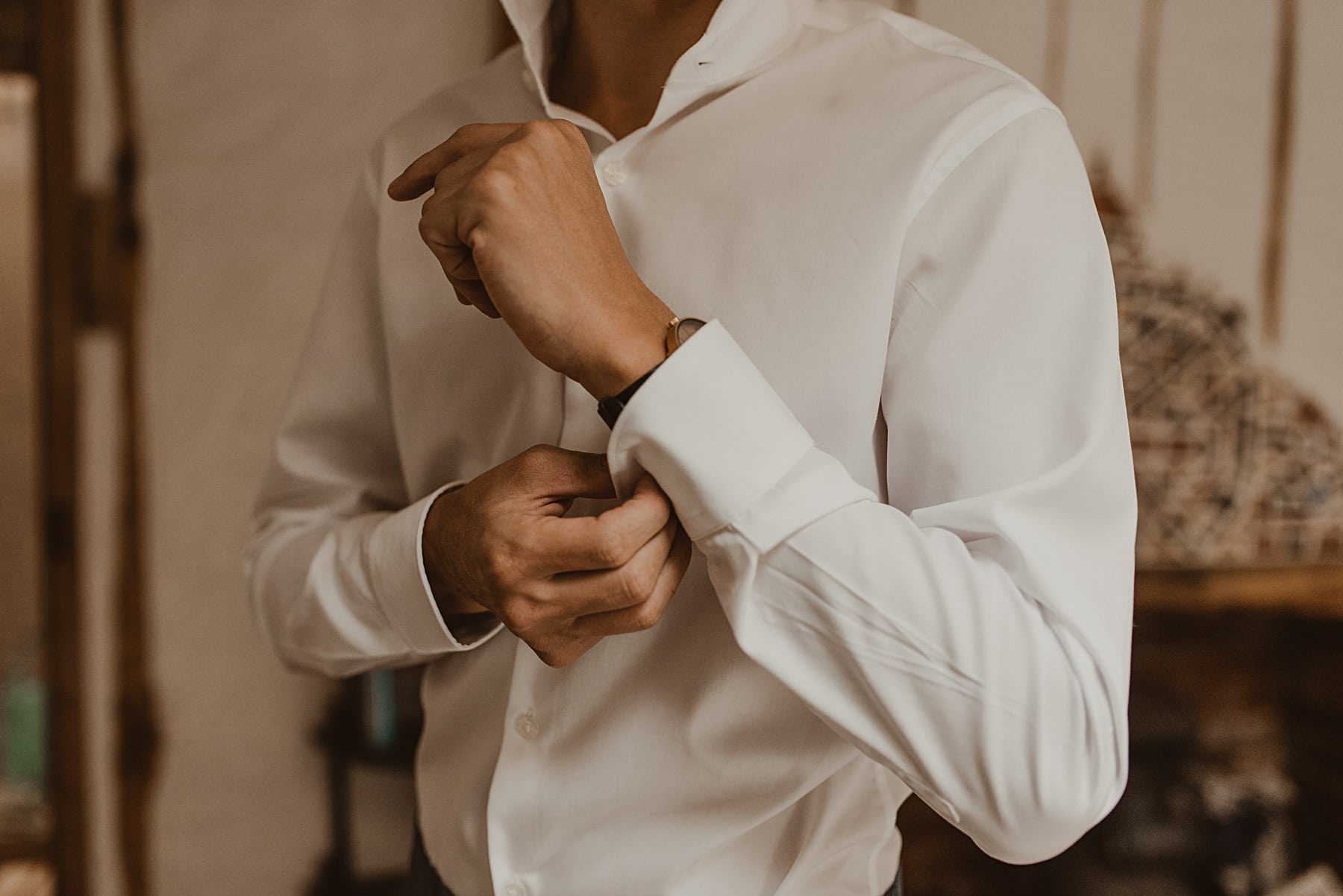 groom getting ready