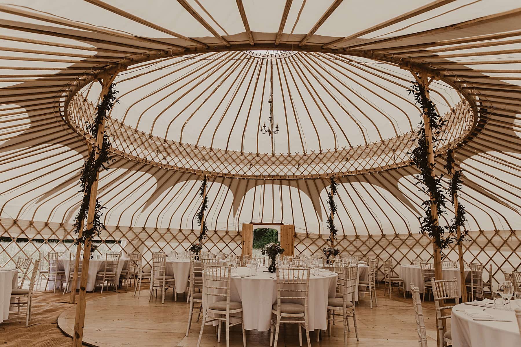 Interior of yurt- Welsh wedding photographer