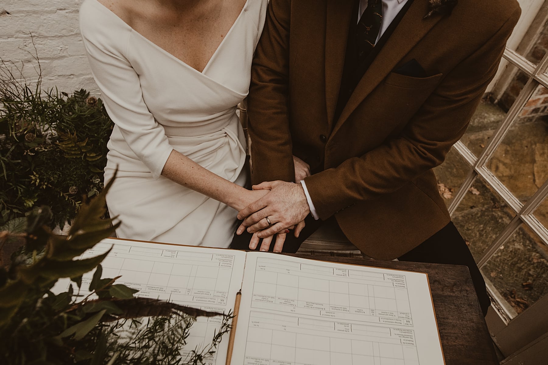 Signing register- Natural Wedding Photography