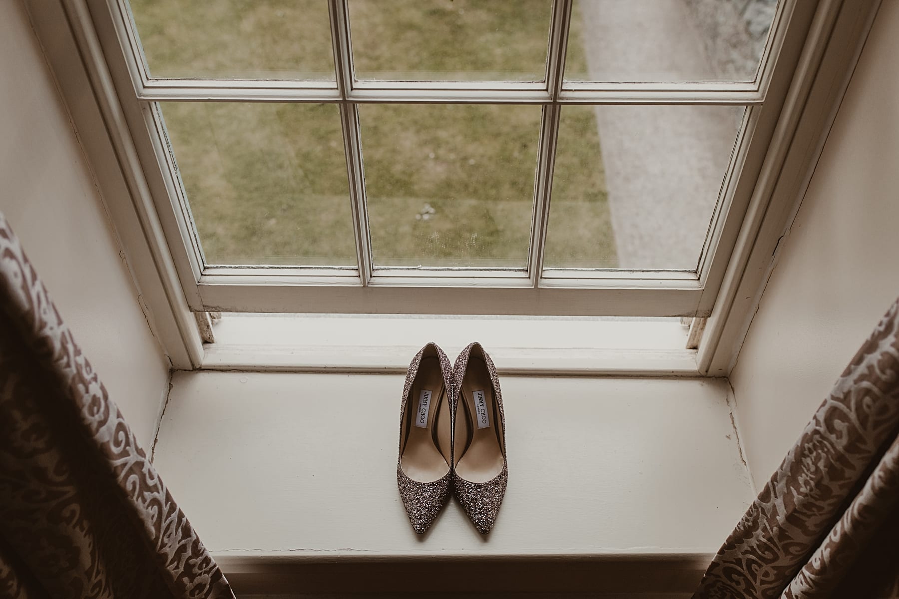 Jimmy Choo Shoes on window